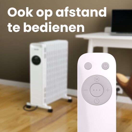 Auronic Olieradiator - Radiateur électrique - 2500W - Blanc
