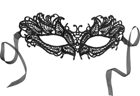 Dressforfun Masque de dentelle noire papillon - déguisement halloween déguisement carnaval déguisement fête - 303519