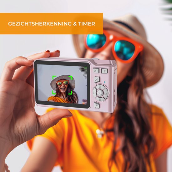 Denver Caméra numérique Full HD - 48MP - Caméra Vlog - Photo et vidéo - Caméra - DCA4818P