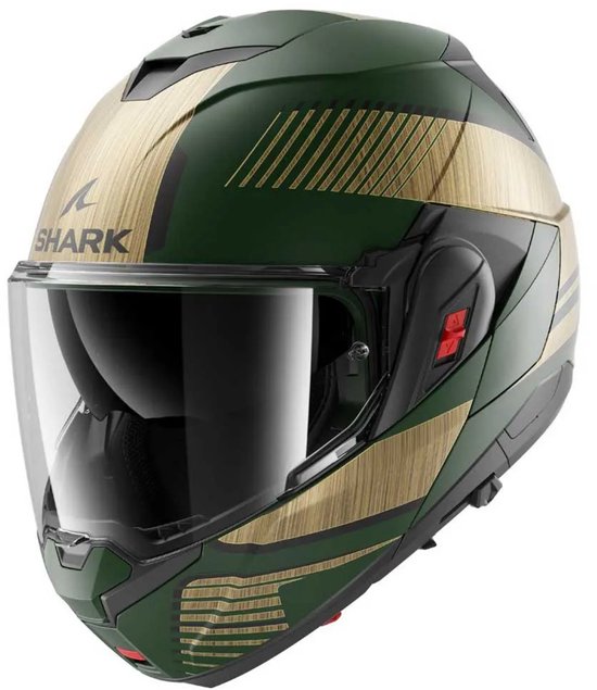 Shark Oxo system helmet casque moto Sikter mat vert or - Taille M