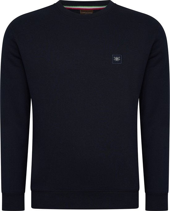 Cappuccino Italia - Pulls Hommes Pull Prato - Bleu - Taille XL