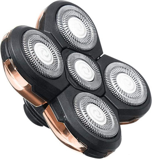 AyeWay - Tête de rasage - 1 pièce - Plastique or rose - Convient au rasoir AyeWay 5 en 1 - Pour tous les types de peau - Pièce de rechange