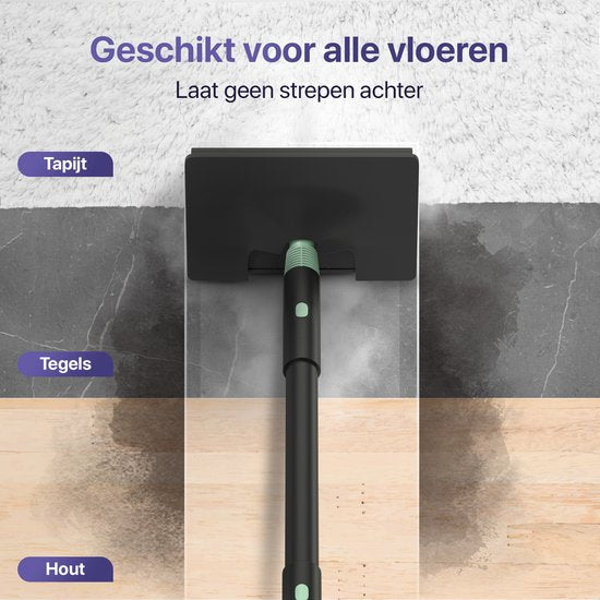 LUMAN 16 in 1 Steam Cleaner AND Hand Dryer V3 - Carpet Cleaner - Stain Cleaner - Floor Cleaner - With 16 Attachments and 3 Microfiber Cloths - Green (Nettoyeur à vapeur et séchoir à main 16 en 1 V3 - Nettoyeur de tapis, de taches et de sols)