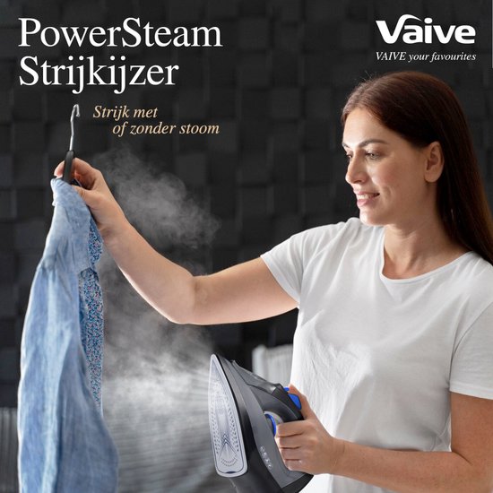 Vaive PowerSteam 2200 - Fer à vapeur - 2200W - Semelle céramique