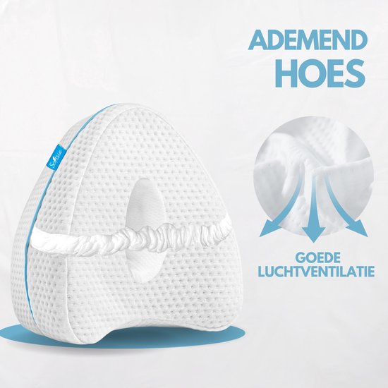 Softsie Coussin de genou pour le lit - Coussin de jambe - Coussin de genou orthopédique - Oreiller de sommeil latéral