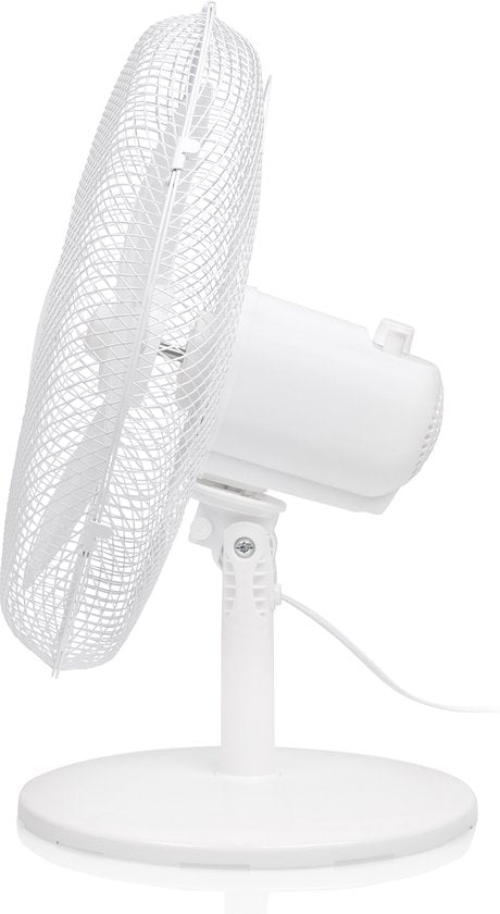 Ventilateur de table 40 cm - 3 vitesses - Oscillation 85° - Tristar VE-5727 - Blanc