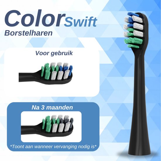VAIVE Set de têtes de brosse à dents - 6 pièces - Sonic Wave Precision X8900