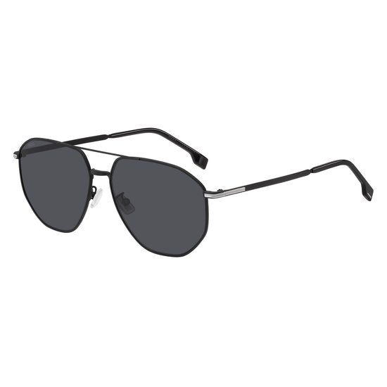 HUGO BOSS Lunettes de soleil BOSS 1612/F/SK 124 MAT BLACK SILVER 61/15/145 MEN