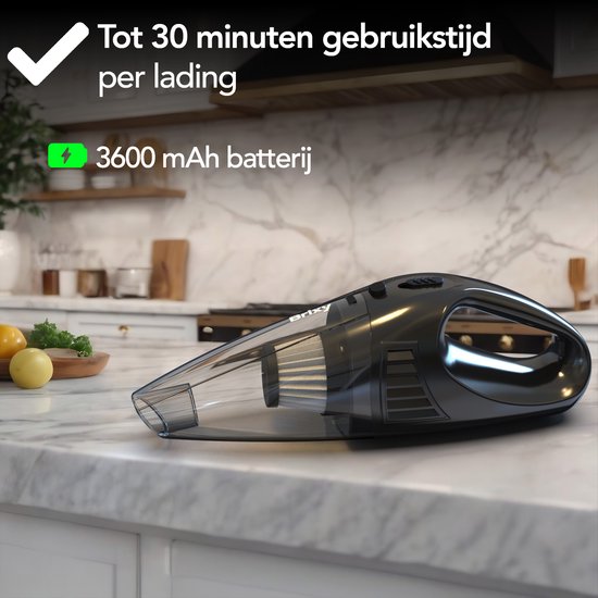 Brixy Dust buster Sans fil - Aspirateur à main - Accessoires inclus - Aspirateur à poussière - Gris