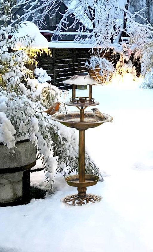 Bain d'oiseaux pour éxtérieur - Merkloos - Energie solaire - avec jardinière