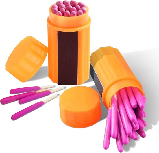 Ever Trex® Storm matches Waterproof 2-Pack - 40 pièces - Emergency - Waterproof - Waterproof - Outdoor Survival - Camper - Briquet - Allume-feu - Camping - Allumettes - Emergency pack