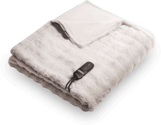 Couverture chauffante électrique Duux Yentl Bubble 200x200 cm - 9 positions - Gris