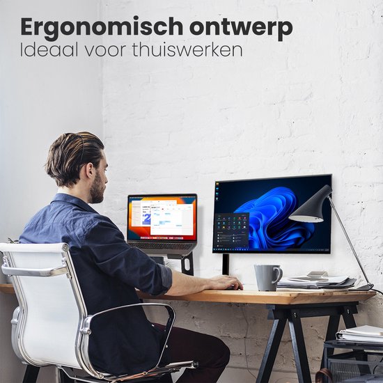 Auronic Monitor Arm - 1 écran - 13 à 32 pouces - réglable - support de moniteur - acier - noir