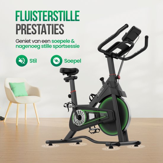 Avalo Indoor Cycle - Vélo d'exercice - Vélo de spinning - Système de résistance magnétique - Ordinateur d'entraînement et écran LCD