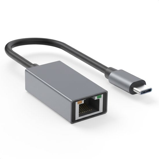 Skoov Ethernet Adapter USB C cable - USB C to Ethernet - Internet - Adaptateur réseau - 1000 Mbps - Gigabit