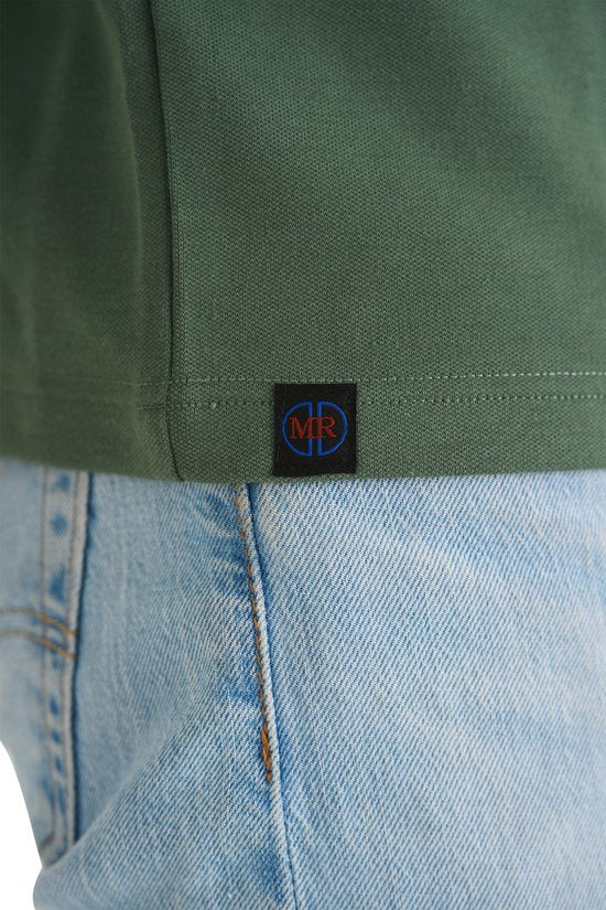 Mario Russo Pique Longsleeve Shirt - Sweater Men - Sweater Men - Turtleneck Men - L - Green