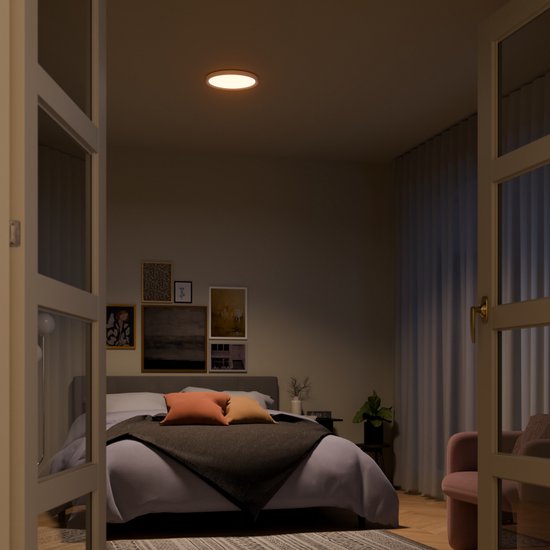 Nolt Plafonnier Dimmable - Eclairage de salle de bain - 24W - ⌀ 30cm - Blanc