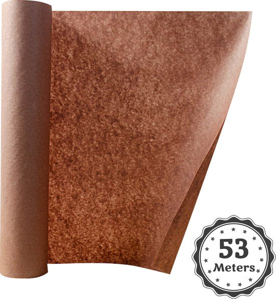 TTD® Butcher Paper XXL - 53 mètres - Papier de boucher professionnel 100% naturel - Accessoires pour barbecue - Barbecue - Fibres de bois - Papier de boucher non couché