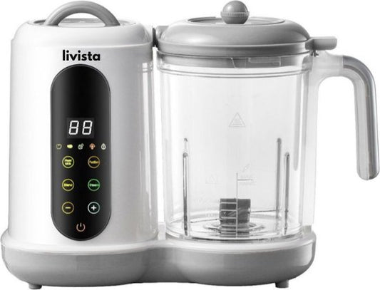 Livista® - Mixeur et cuiseur vapeur pour bébé - Grande capacité - Machine à préparer les aliments pour bébé - Cuisson à la vapeur, mixage et chauffage - Pour une alimentation saine pour bébé