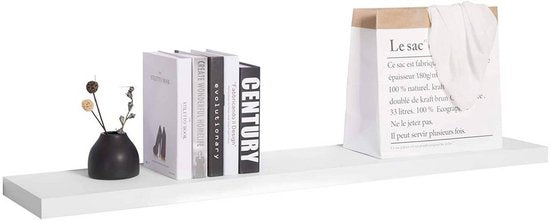 Étagère murale Woltu - 30 x 22,9 x 3,8 cm - Suspendue - MDF - Blanc