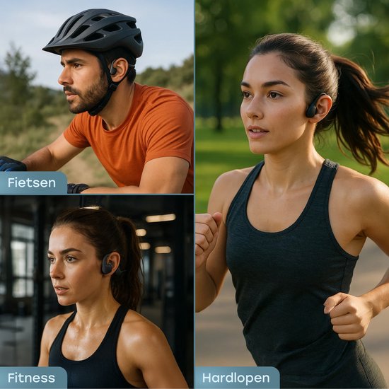 Audyn Bone Rondo - Ecouteurs pour le sport - Ecouteurs à conduction osseuse - Bluetooth - Ecouteurs ouverts - Sans fil - Batterie de 9 heures