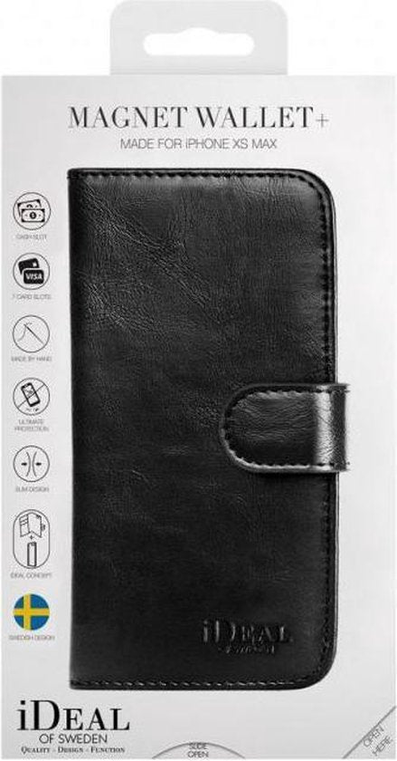 iDeal of Sweden Coque Magnet Wallet+ pour iPhone XS Max Noir
