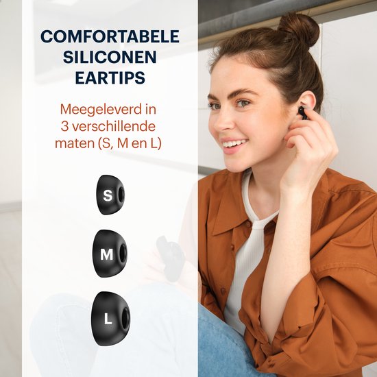 Écouteurs sans fil Grundig - Écouteurs Bluetooth - Réduction du bruit ANC+ENC - Écouteurs sans fil - Étui de chargement avec affichage LED - BT 5.3 - Autonomie de 25 heures