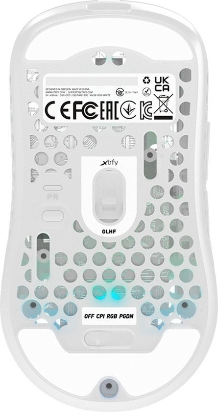 CHERRY XTRFY M42 RGB mouse Gaming Ambidextre RF Wireless + USB Type-C Optical 19000 DPI