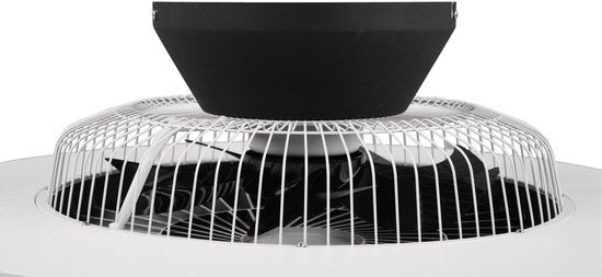 REALITY HALMSTAD - Ventilateur de plafond - Noir mat - incl. 1x SMD 40W - Trois niveaux de vitesse - Variateur intégré - Couleur de lumière réglable - Dimmable en continu - Télécommande