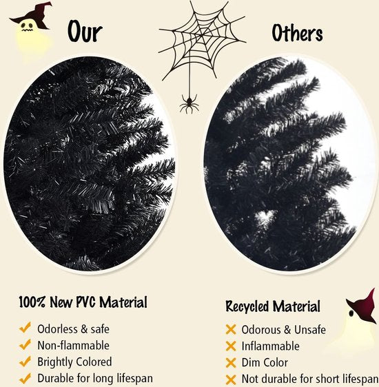 Coast Sapin de Noël - 1036 branches - PVC - 180cm - Noir