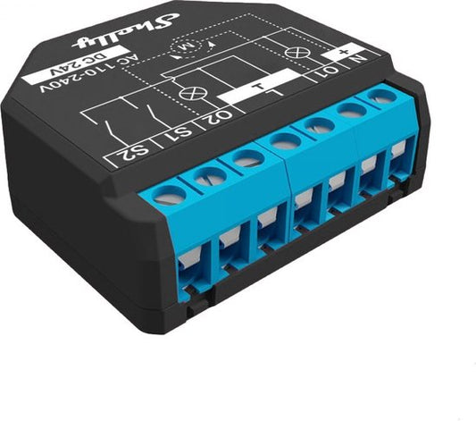 Shelly Shelly Plus 2PM Actionneur de mesure à commutation WiFi, Bluetooth