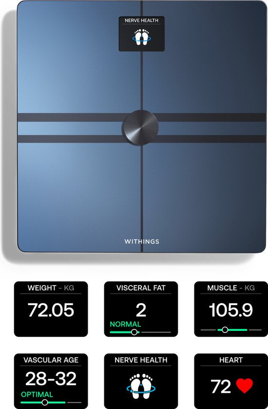 Withings Body Comp - Black - Balance intelligente - Analyse du corps entier