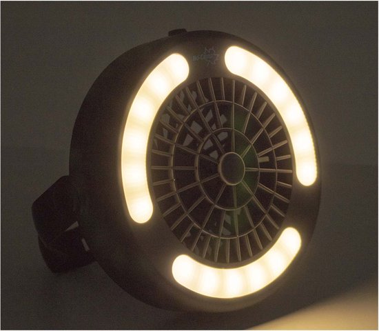Bo-Camp - Ventilateur/lampe suspendue - 110 Lumen