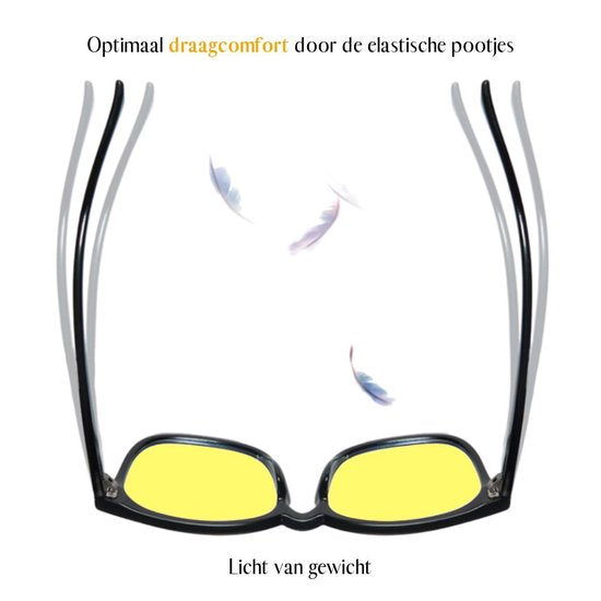 Lunettes de nuit VAIVE pour la conduite de nuit - Conduite sûre - Lunettes de nuit - Lentilles de nuit - Lunettes de nuit pour voiture ou moto - Lunettes de voiture