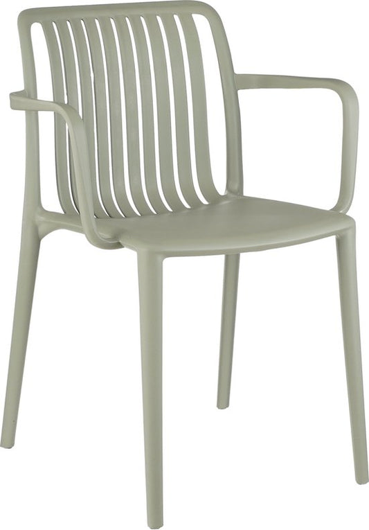 Mica Decorations Chaise de jardin Paloma - L53 x L53 x H78 cm - Polypropylène - Vert