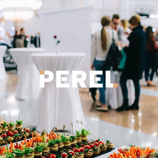 Perel Table pliante, blanche, 80 x 110 cm, utilisation intérieure et extérieure, idéale pour les événements et l'utilisation quotidienne, max. 100 kg, convient partout, légère et portable, espace de table supplémentaire