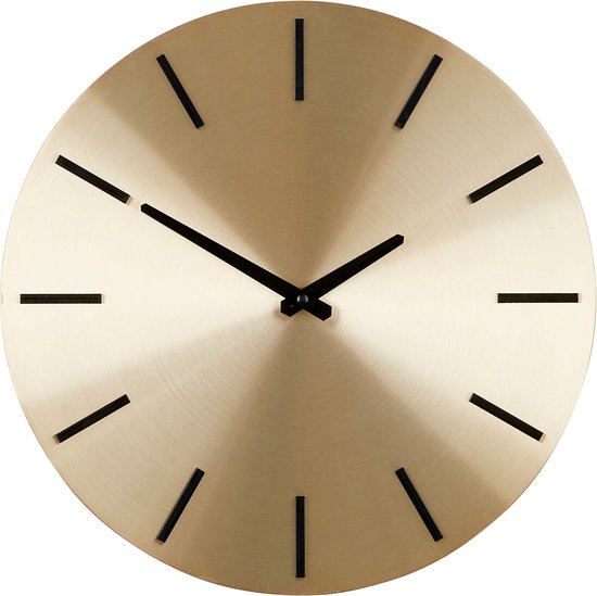 Mica Decorations Horloge murale Brixen - Ø36 cm - Or