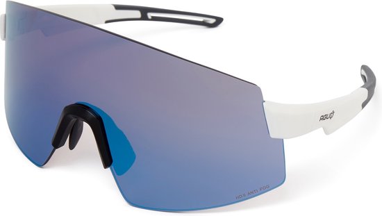 Lunettes AGU Vigor XL HDII Unisex - Blanc - Traitement antibuée et hydrophobe - UV400 - 2 lentilles supplémentaires - Coussinets anti-allergènes - Sac de rangement inclus