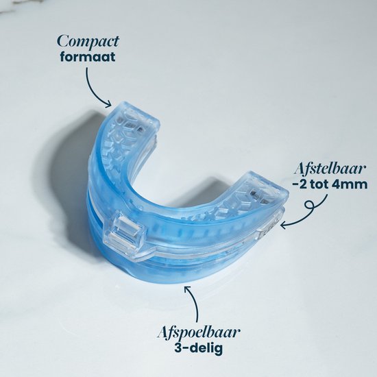DreamCare Anti-Snoring Brace Comfort - Attelle anti-ronflement - Anti-ronflement - Ajustable - Attelles anti-ronflement - Produits anti-ronflement - Morsure de plis
