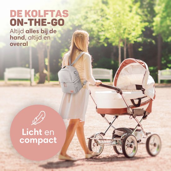 Vulpes Goods® BabyCare - Sac de refroidissement de luxe avec éléments de refroidissement - Sac de pompage pour le voyage - 4en1 - Lait maternel jusqu'à 12 heures au frais - Sac de refroidissement pour le pompage - Sac de refroidissement pour le lait mater