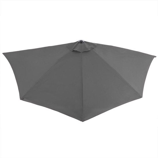 Parasol de balcon - Modèle semi-circulaire - Anthracite