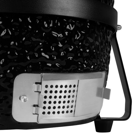 VONROC - BBQ - Kamado - 13" - Avec couvercle de protection, plateau et base - Barbecue au charbon de bois - Céramique