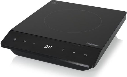Tristar Deluxe Table de cuisson à induction 2000W - IK-6161 - 1 zone de cuisson - Minuterie jusqu'à 180 min - Noir