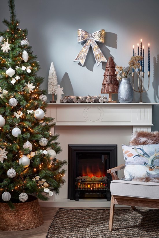 décoration de Noël - House of Seasons - Jupe de sapin de Noël - H26 x Ø50 cm - Seagrass - Natural Brown