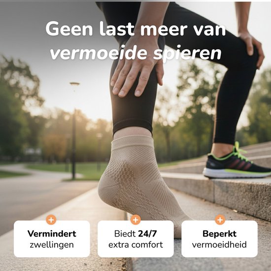 Alyze Compression Socks - 2 paires - Taille 36-41 - Pour femmes et hommes - Neuropathie - Bas - Chaussettes de soutien médical - Diabète - Lit - Sommeil - Sport - Chaussettes - Circulation & Running