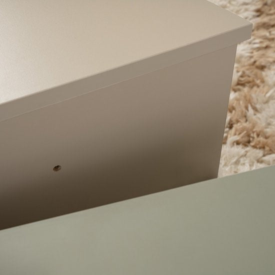 Table basse en bois "Orion" 90 x 60 x 30 cm - Vert cendré