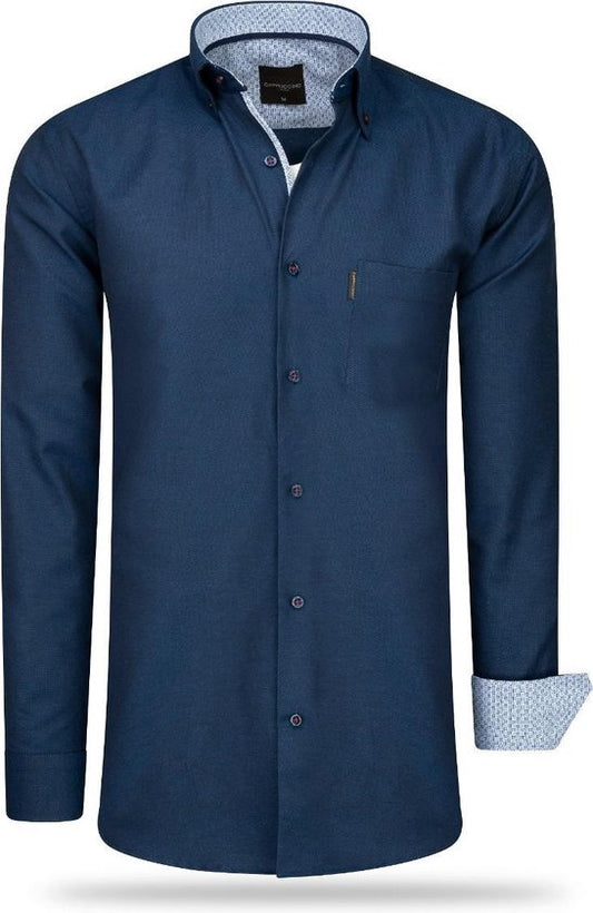 Cappuccino - Chemise homme - Poche poitrine - Marine