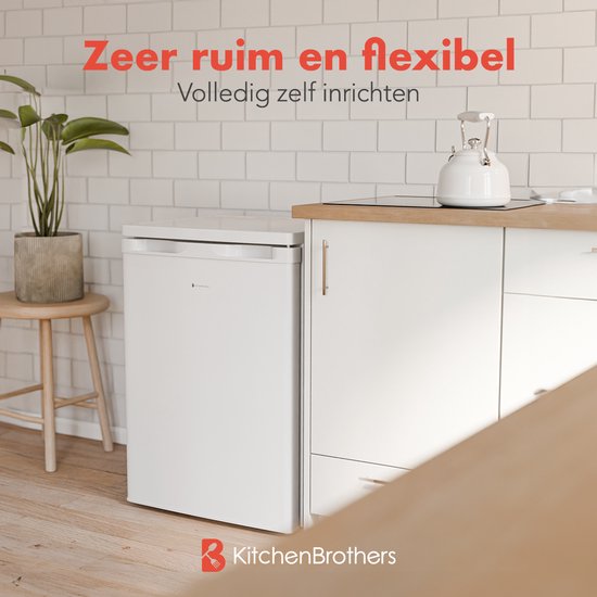 KitchenBrothers Réfrigérateur - 127L - Blanc