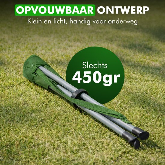 Travelhawk Tabouret pliable - Tabouret - Chaise de camping - Pliable - Chaise de pêche - Repose-pieds - Vert