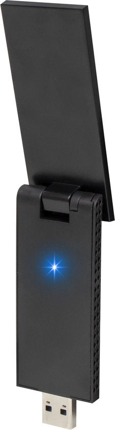 Nuvance - Adaptateur WiFi USB - Dongle WiFi - Convient à Windows - 2402 Mbps - Antenne WiFi - WiFi6E